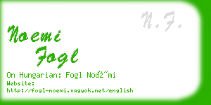 noemi fogl business card